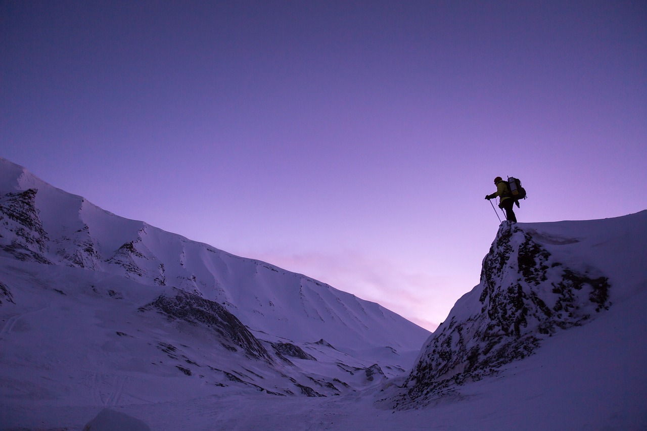 snow hiking