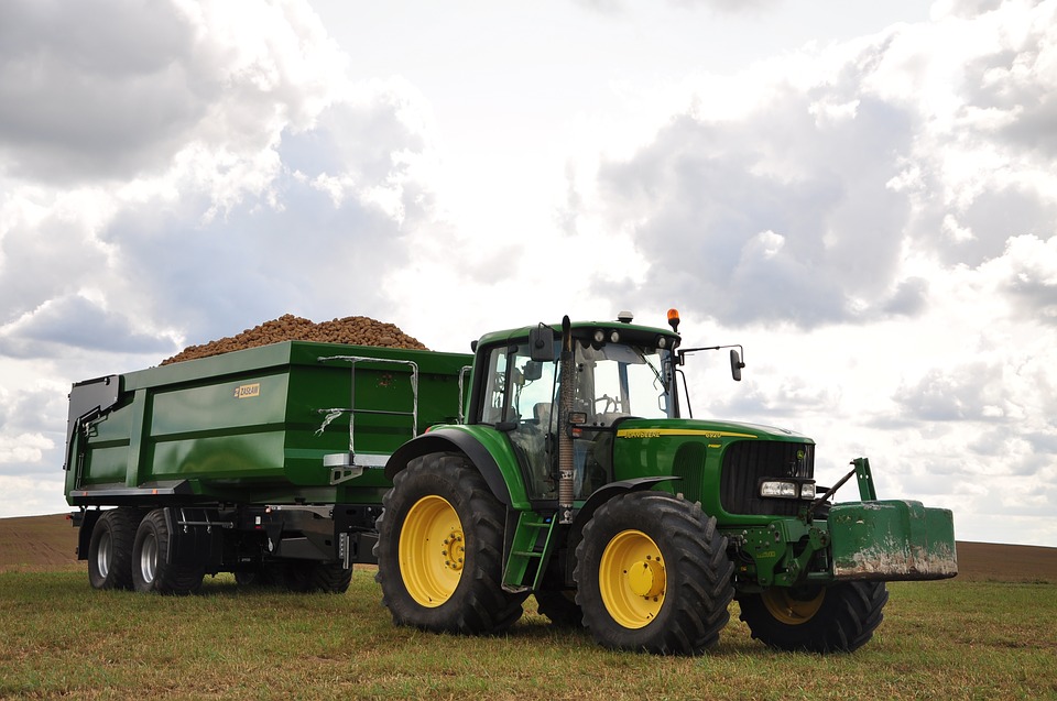 tractor working